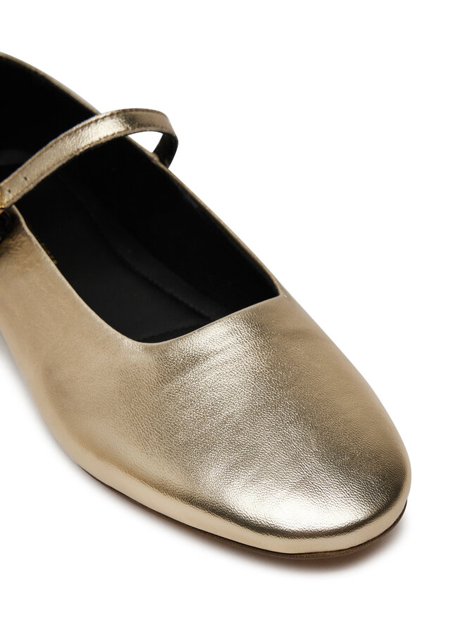 Tommy Hilfiger Ballerine Tommy Hilfiger Party Maryjane Ballerina Metal FW0FW08315 Oro