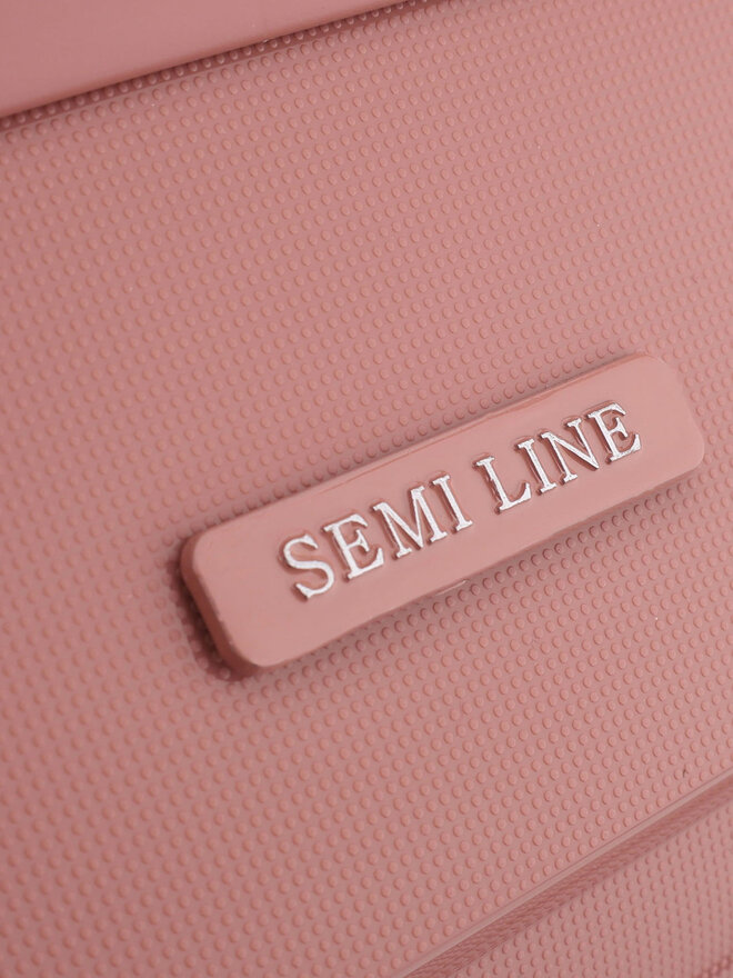 Semi Line Vidējs koferis Semi Line T5906-3 Rozā