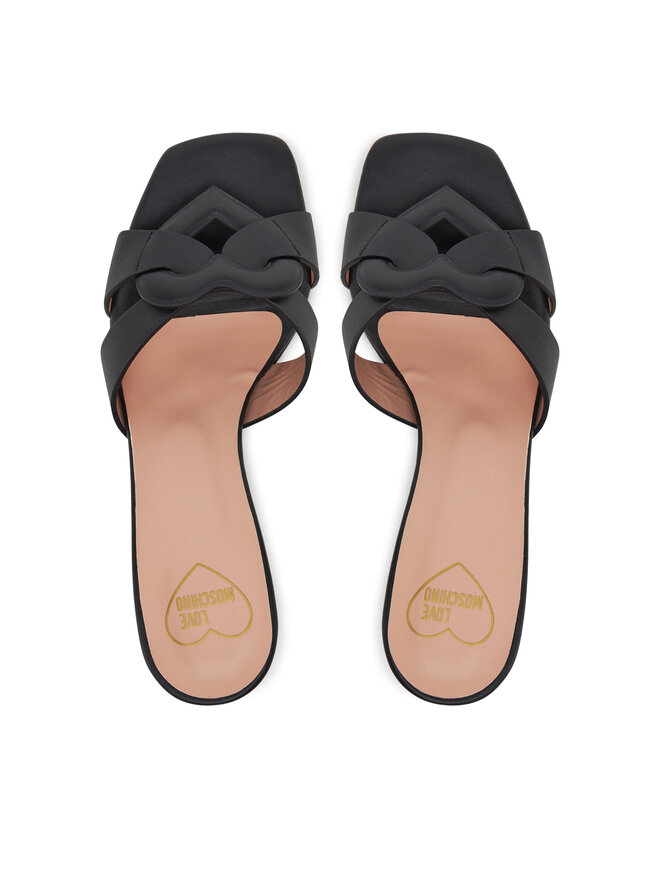 LOVE MOSCHINO Klapki LOVE MOSCHINO JA28065G1MIA0000 Czarny