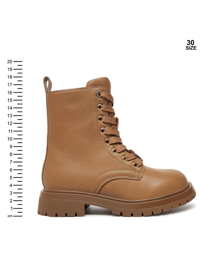 Tommy Hilfiger Turistická obuv Tommy Hilfiger Lace-Up Bootie T3A5-33568-0092 M Hnědá