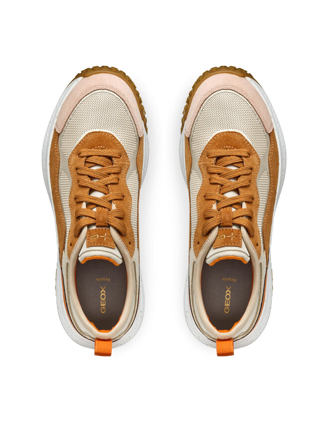 Geox Sneakersy Geox D Oliviera + Grip D55VNA 0AS22 CH66N Béžová