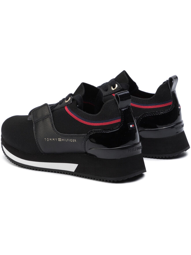Sneakers Tommy Hilfiger Knitted Sock Active City Sneaker FW0FW04147 Noir chaussures