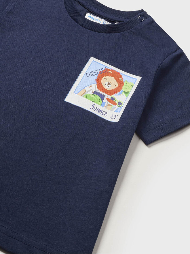 Mayoral Mayoral T-Shirt 1019 Dunkelblau Regular Fit