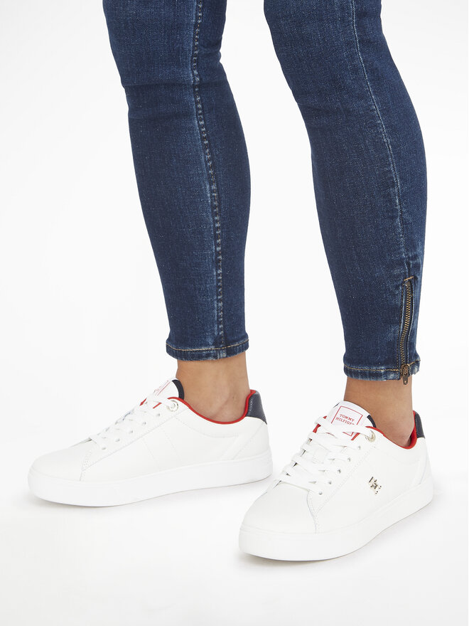 Tommy Hilfiger Sportcipők Tommy Hilfiger Essential Elevated Court Sneaker FW0FW07685 Ekru