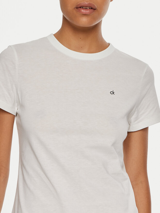 Calvin Klein Calvin Klein Футболка Emb Graphic K20K208061 Білий Slim Fit