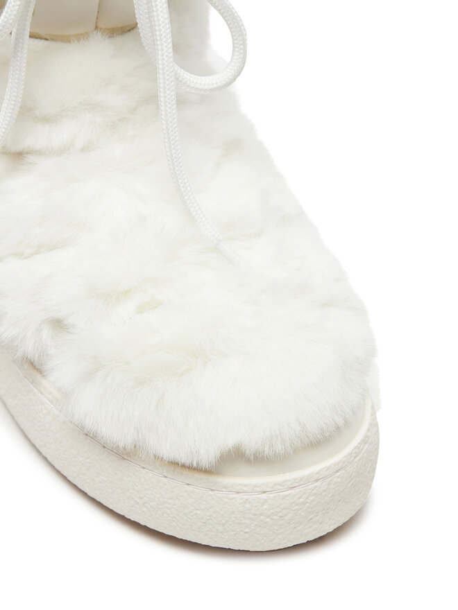 Moon Boot Śniegowce Moon Boot Ltrack Tube Faux-Fur 80D2450130 Biały