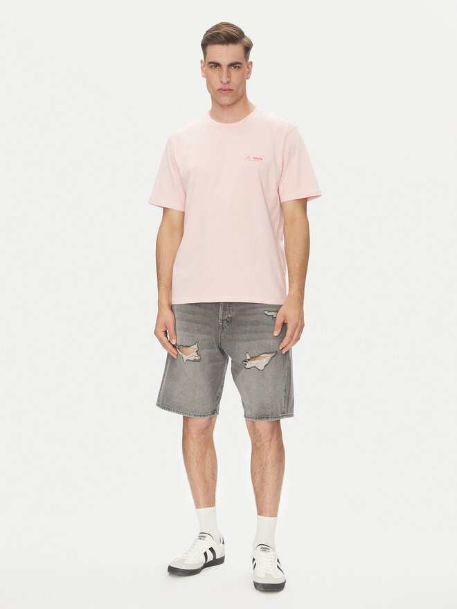 Jack&Jones Jack&Jones Marškinėliai Almeria 12276785 Rožinė Relaxed Fit