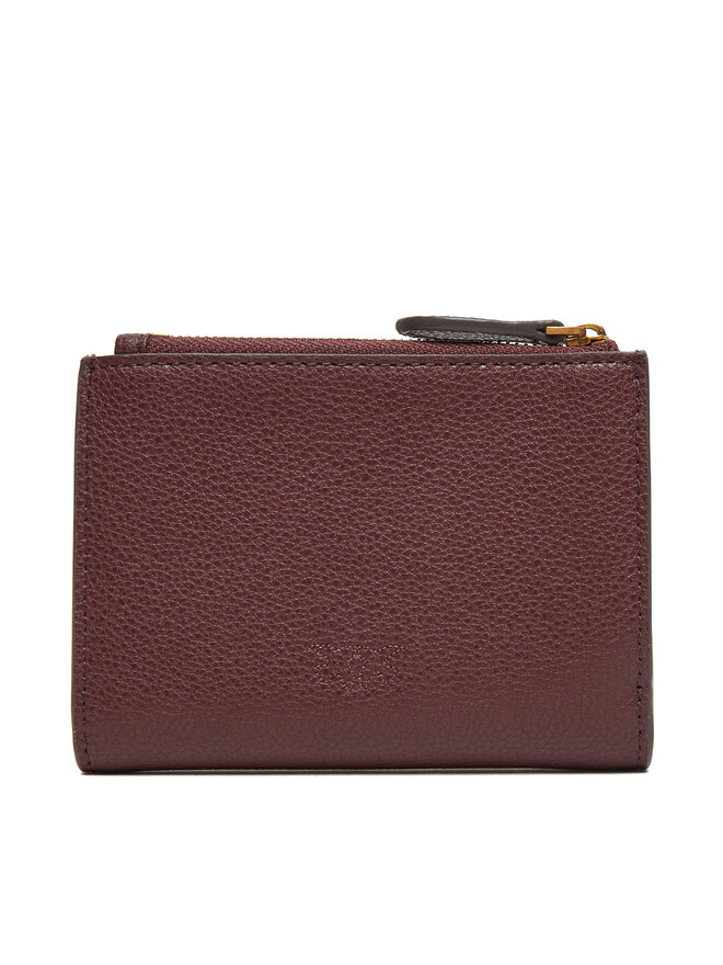 PINKO Cartera grande para mujer PINKO Compact Wallet AI 25-26 PCPL 103612 A29Q Guinda/burdeos