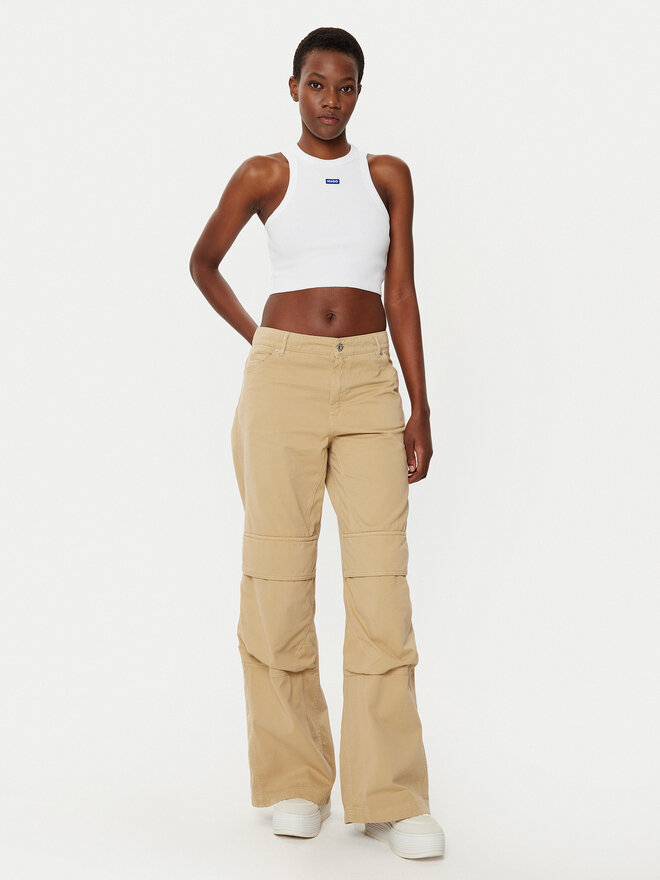 HUGO HUGO Τοπ Baby 50511450 Λευκό Slim Fit