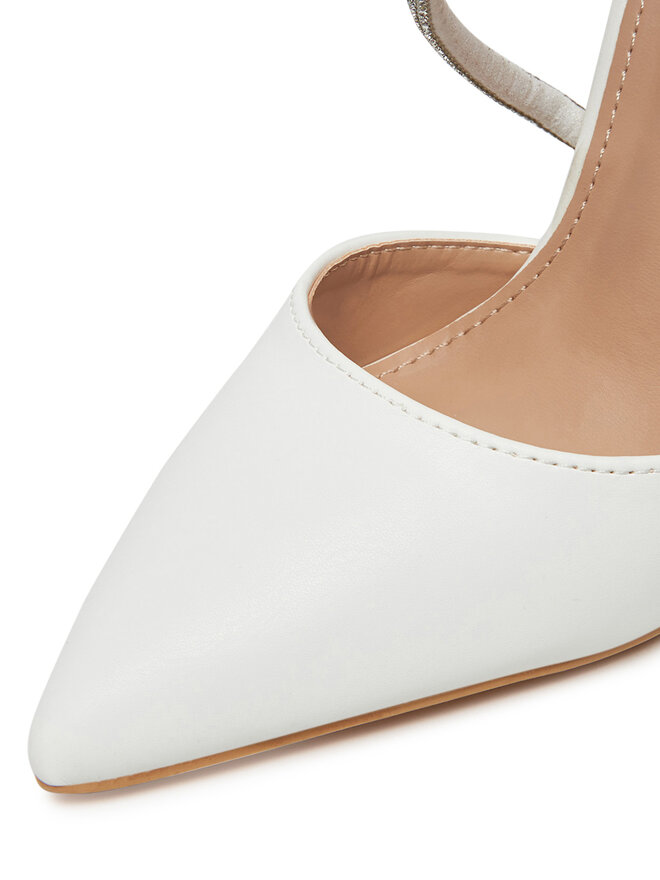 DeeZee Pantofi cu toc subțire DeeZee 92831-A213 Alb