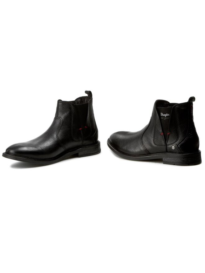 Wrangler Klassische Stiefeletten Wrangler Roll Chelsea WM162054 Schwarz