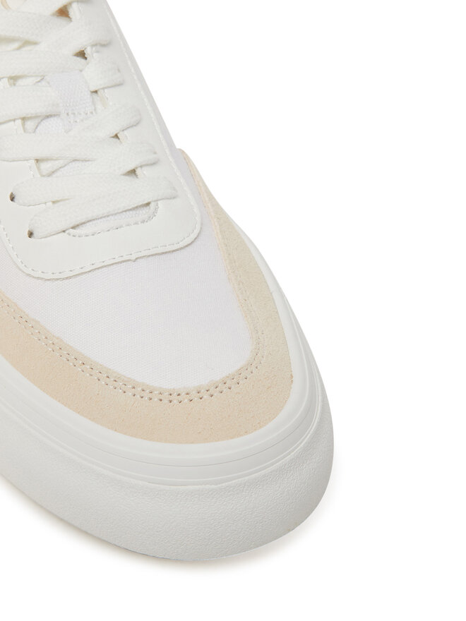 Calvin Klein Jeans Sneakers Calvin Klein Jeans Vulc Flatform Low Cv Mix Mg YW0YW01770 Bianco