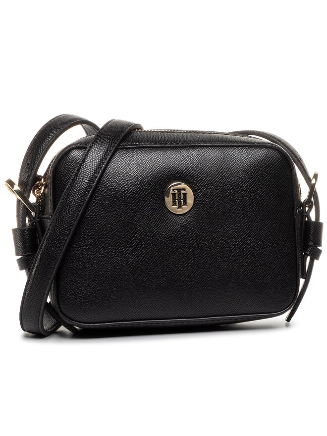Sac a main Tommy Hilfiger Classic Saffiano Camera Bag AW0AW07667 Noir fr.eschuhe.ch