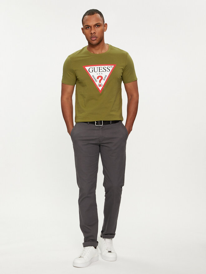 Guess Guess T-Shirt Logo M2YI71 I3Z14 Grün Slim Fit