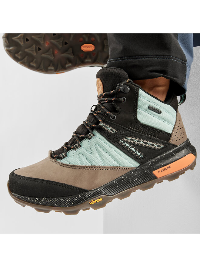 Merrell Туристически Merrell Zion Mid Wp X Unlikely Hikers J500105 Черен