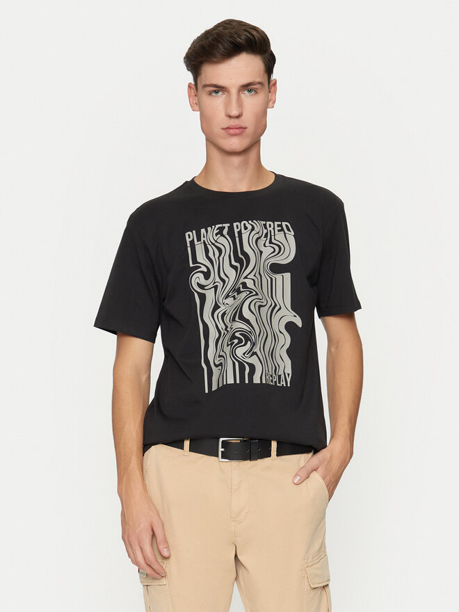REPLAY REPLAY T-Shirt M6933 .000.23732P Μαύρο Regular Fit