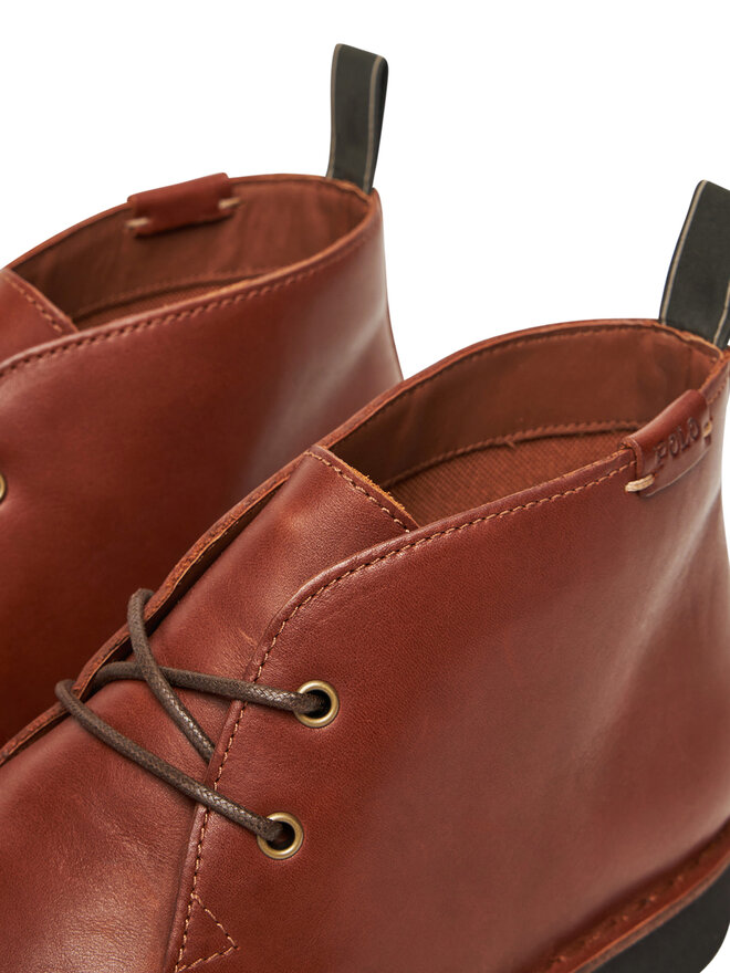 Polo Ralph Lauren Gležnjarji Polo Ralph Lauren Talan Leather Chukka Boot 812913548001 Rjava