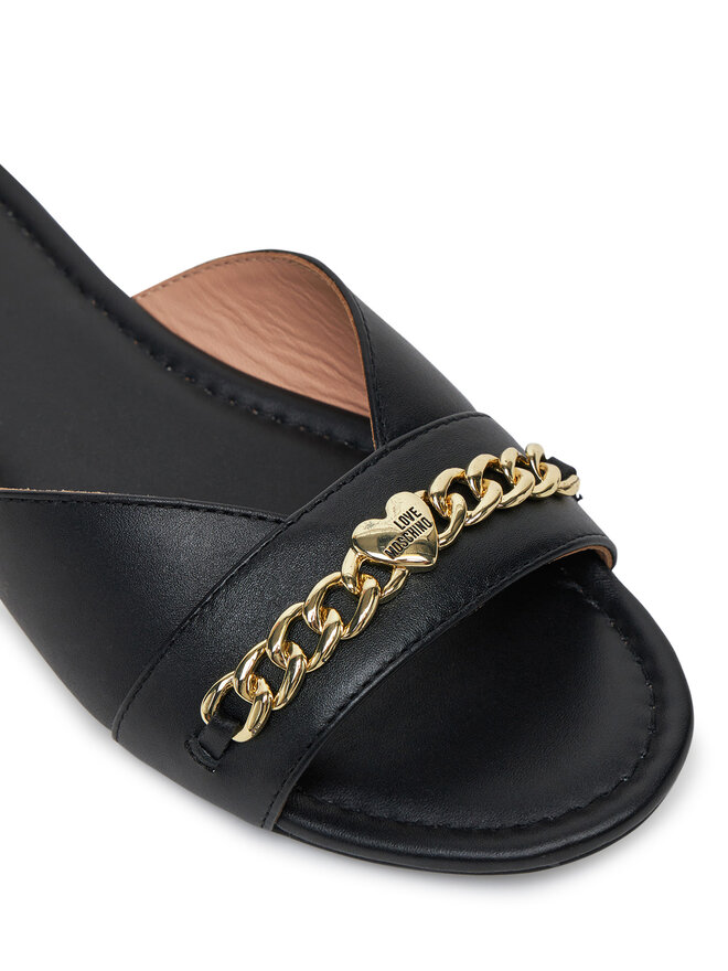 LOVE MOSCHINO Klapki LOVE MOSCHINO JA28151G0MIE0000 Czarny