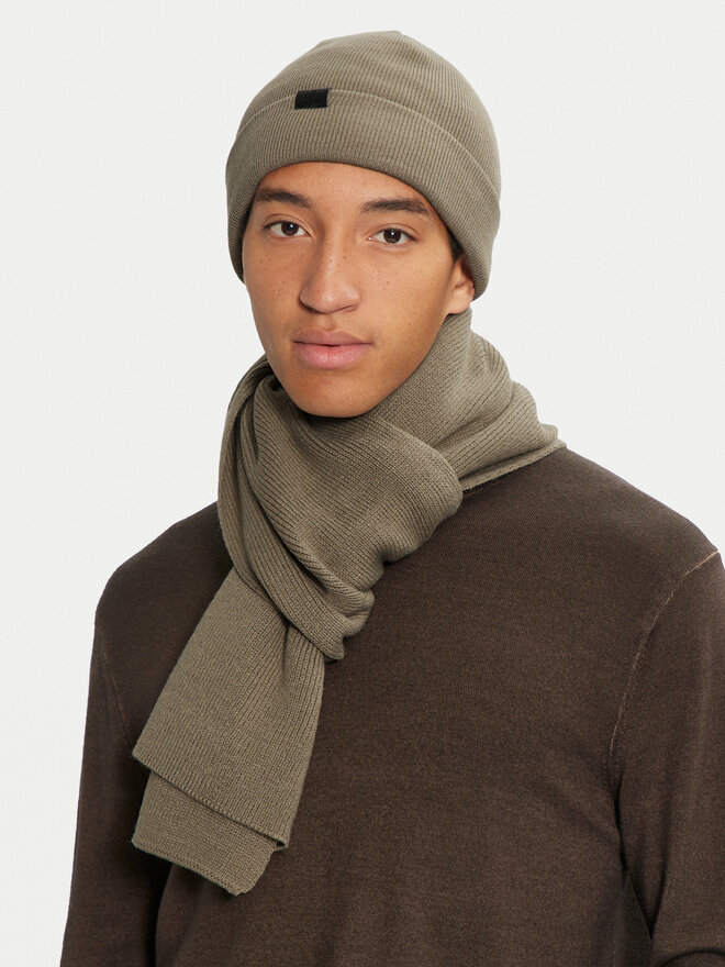 Jack & Jones Набір Шарф і Шапка Jack & Jones 12163827 Зелений