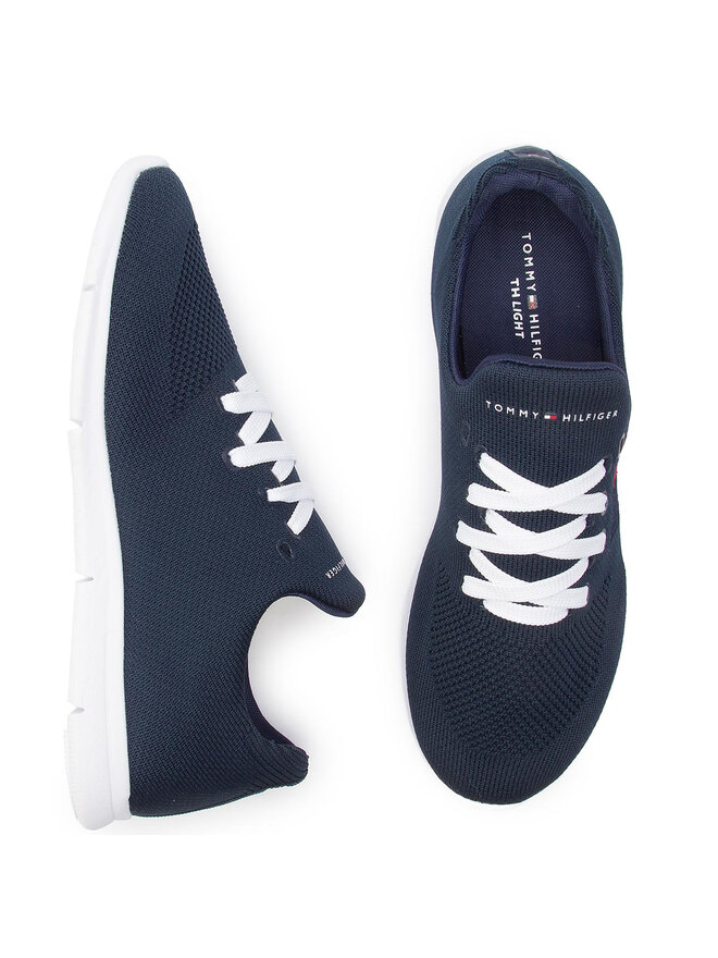 Tommy hilfiger knitted flag light sneaker best sale