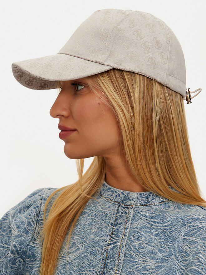 Guess Czapka z daszkiem Guess AW5184 POL03 Beżowy