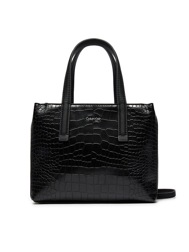 Calvin Klein Τσάντα Calvin Klein Ck Must Mini Tote_Croco K60K612163 Μαύρο