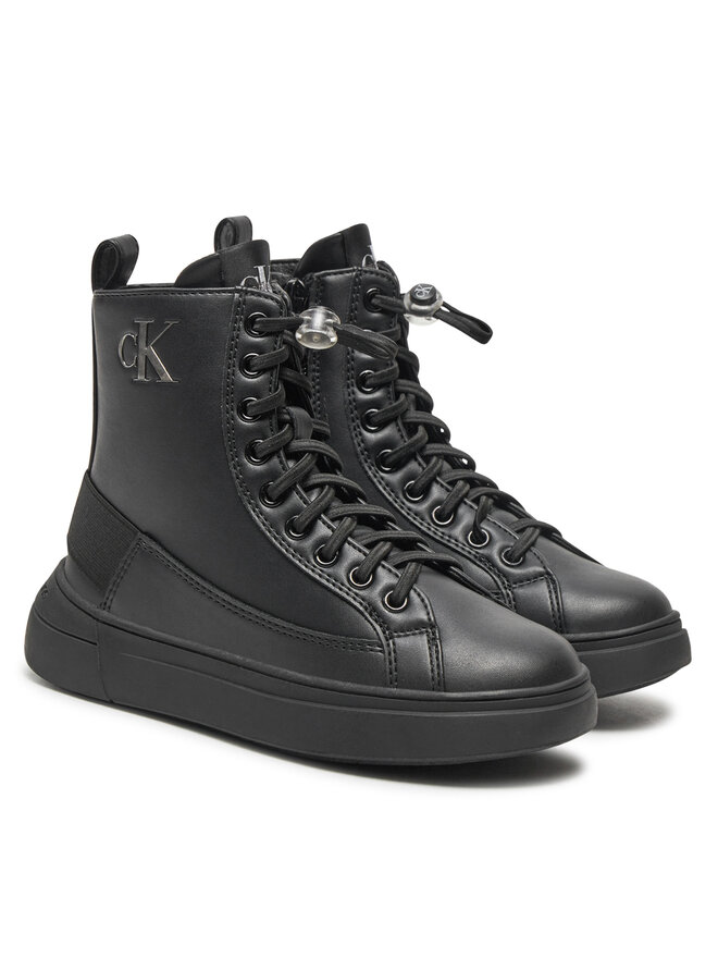 Calvin Klein Jeans Stiefeletten Calvin Klein Jeans Lace-Up Bootie V3A5-80988-1355 M Schwarz