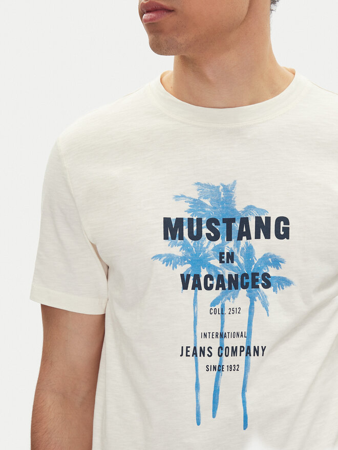 Mustang Mustang T-Shirt Austin 1016490 Λευκό Regular Fit