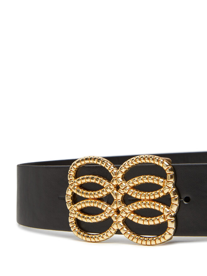 Pieces Ζώνη Γυναικεία Pieces Pctunja Wide Jeans Belt 17158014 Μαύρο