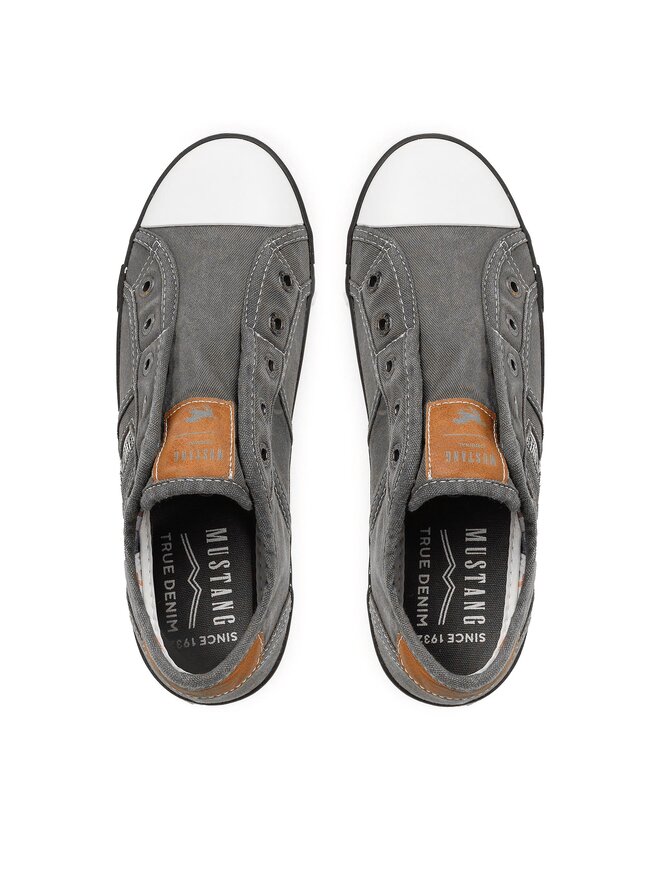 Mustang - Dames slippers donkergrijs | Schuurman Schoenen