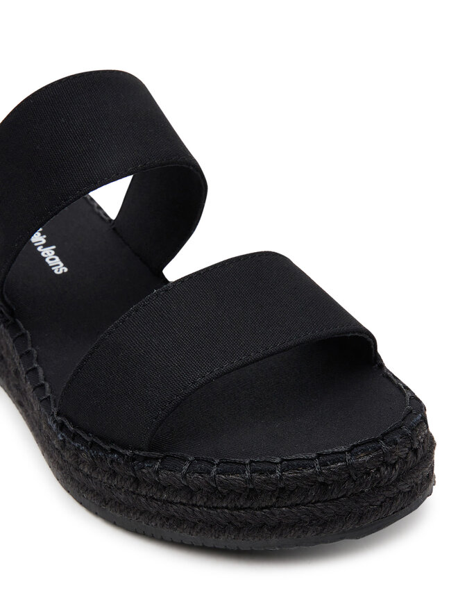 Calvin Klein Jeans Espadryle Calvin Klein Jeans Sporty Rope Mg Lth Webbing YW0YW01704 Czarny