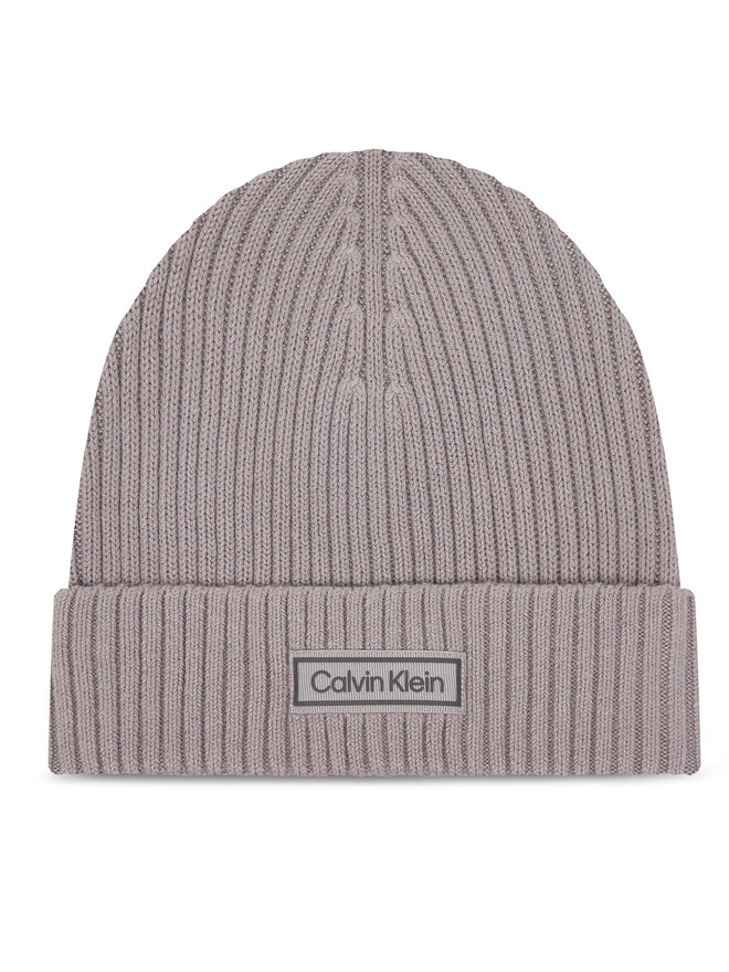 Calvin Klein Mütze Calvin Klein Patch Chunky LV04D8053G Grau