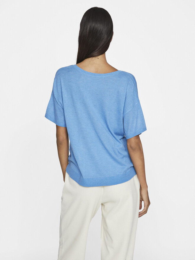 Vila Vila Camiseta Abella 14089540 Azul Relaxed Fit