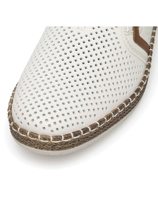 Rieker Pantofi Rieker B5297-80 Alb