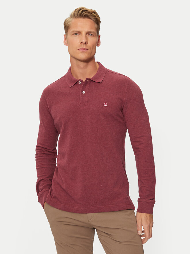 United Colors Of Benetton United Colors Of Benetton Polo marškinėliai 3088U3025 Vyšninė Regular Fit
