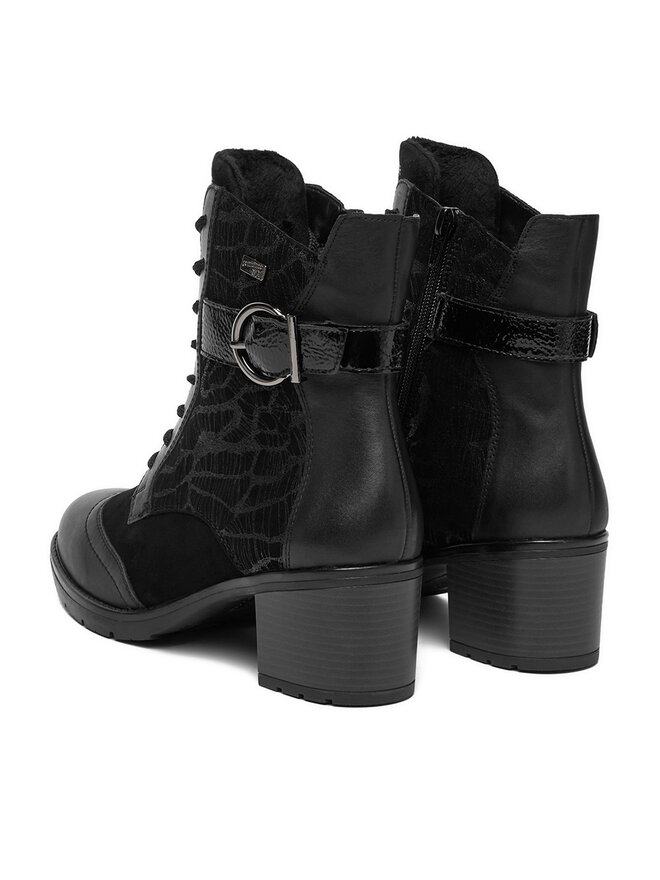 Remonte Schnürschuhe Remonte D2A77-02 Schwarz