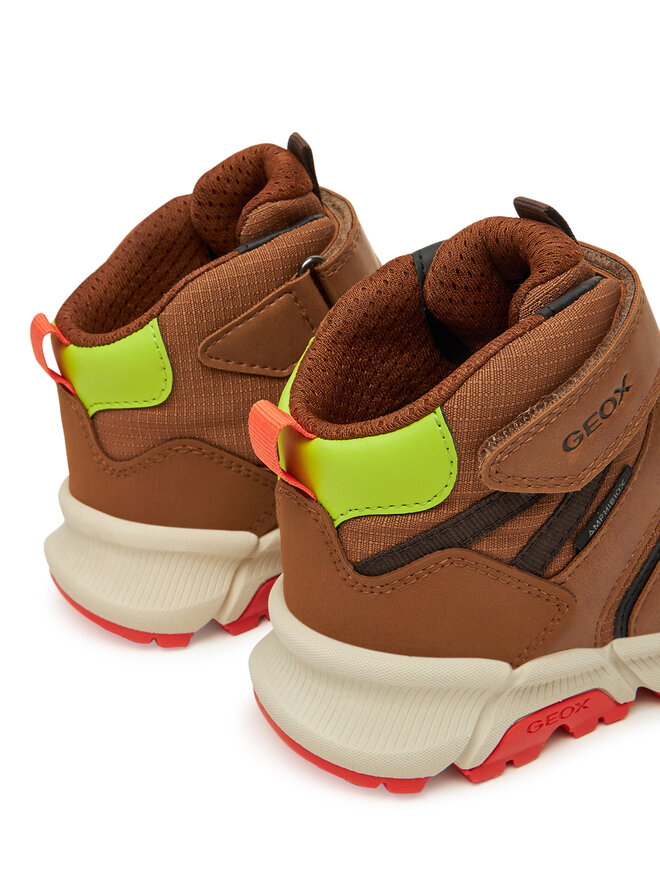 Geox Botines planos Geox J Flexyper Plus J56LCC 0FUME C0616 S Marrón