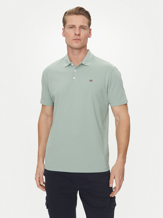 Napapijri Napapijri Polo Ealis NP0A4H8B Verde Regular Fit