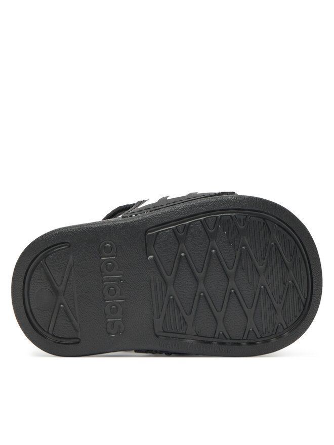 adidas Sandále adidas adilette Estrap JR5323 Čierna