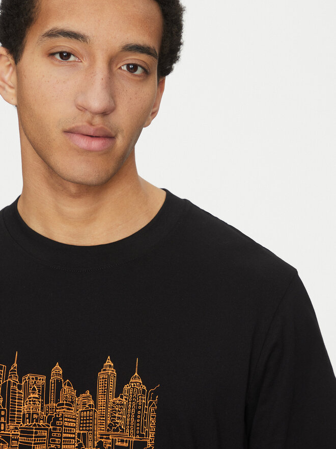 Jack&Jones Jack&Jones Póló Boston 12272981 Fekete Relaxed Fit
