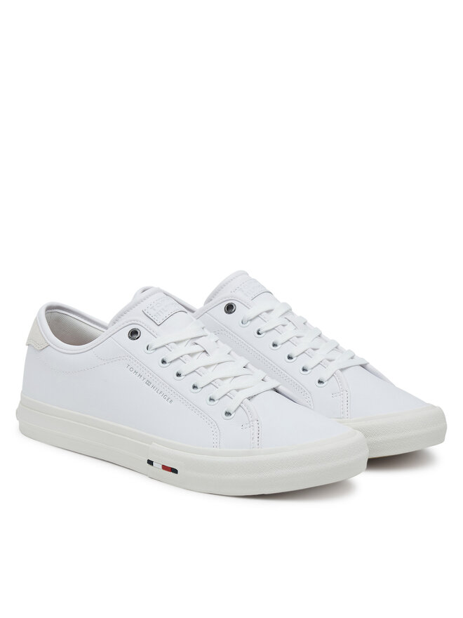 Tommy Hilfiger Гуменки Tommy Hilfiger Th Hi Vulc Street Stitch FM0FM05645 Бял