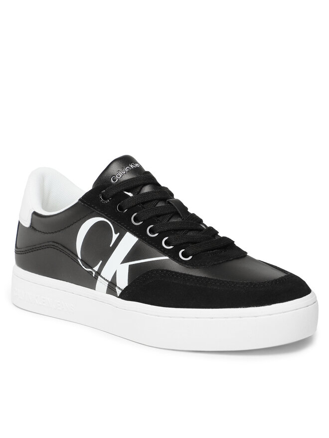 Calvin Klein Jeans Sneakers Calvin Klein Jeans Classic Cupsole Laceup Mix Lth YW0YW01057 Schwarz