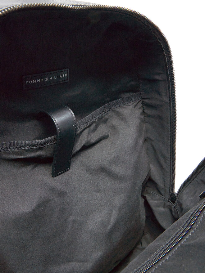 Tommy Hilfiger Batoh Tommy Hilfiger Th Business Leather Backpack AM0AM13213 Černá