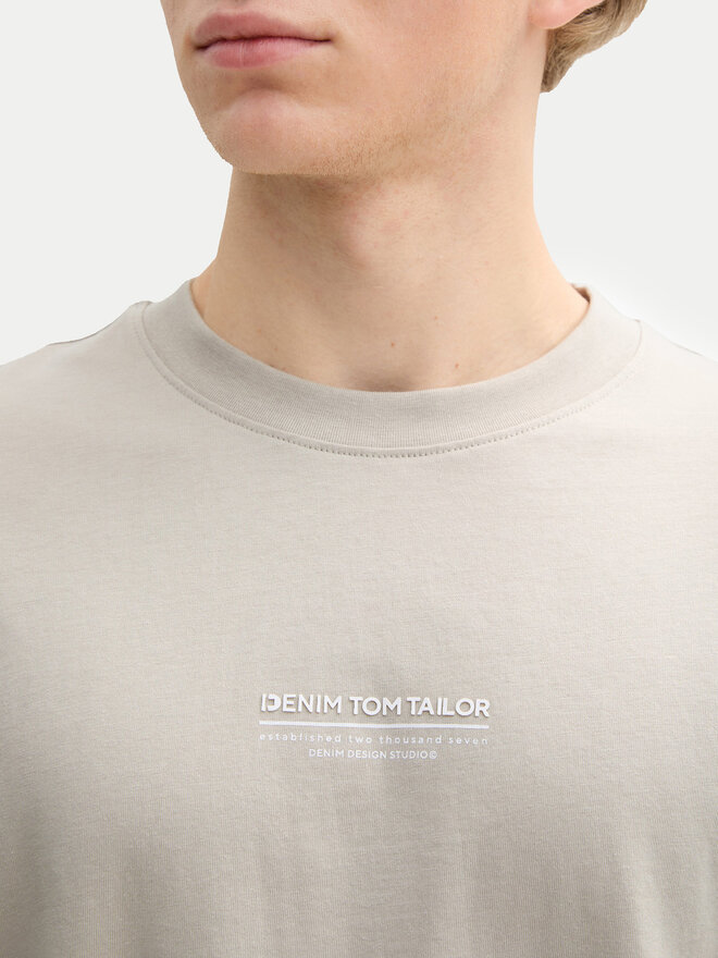 Tom Tailor Denim Tom Tailor Denim Camiseta 1045021 Gris Relaxed Fit