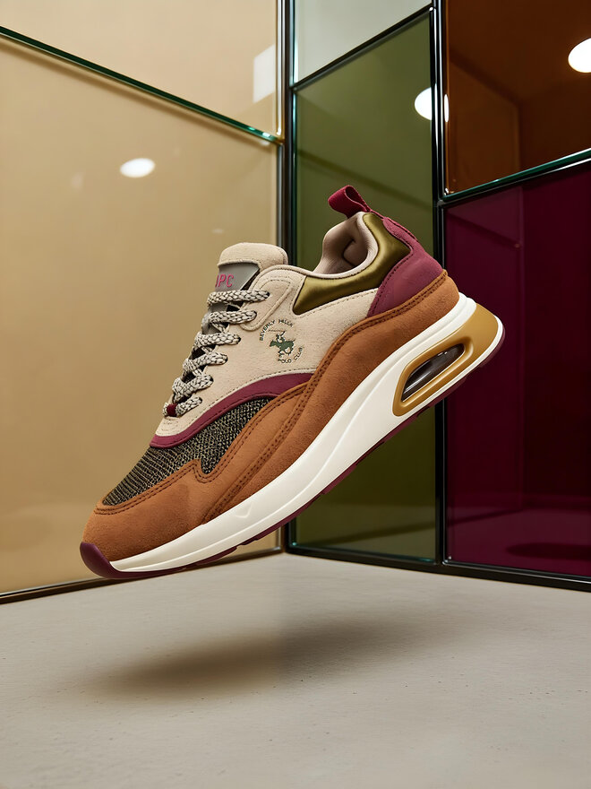 Beverly Hills Polo Club Sneakersy Beverly Hills Polo Club EO-L240061 Beżowy