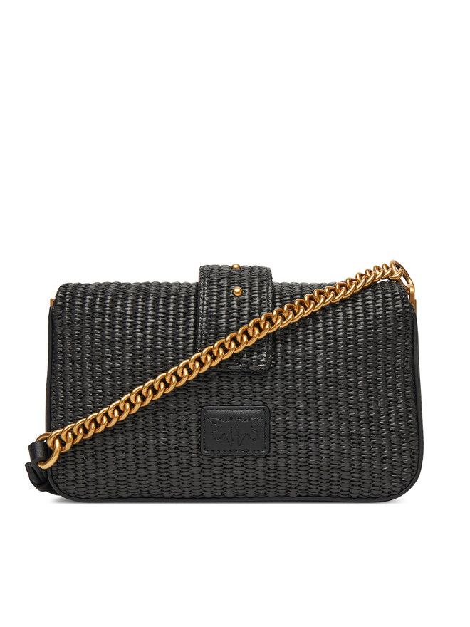 PINKO Handtasche PINKO Love One Mini Slouchy Fl PE 25 PLTT 104340 A2CF Schwarz