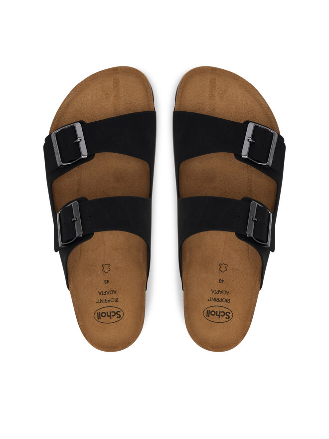 Scholl Παντόφλες Scholl Gerry Ad MF32144 1004 Μαύρο