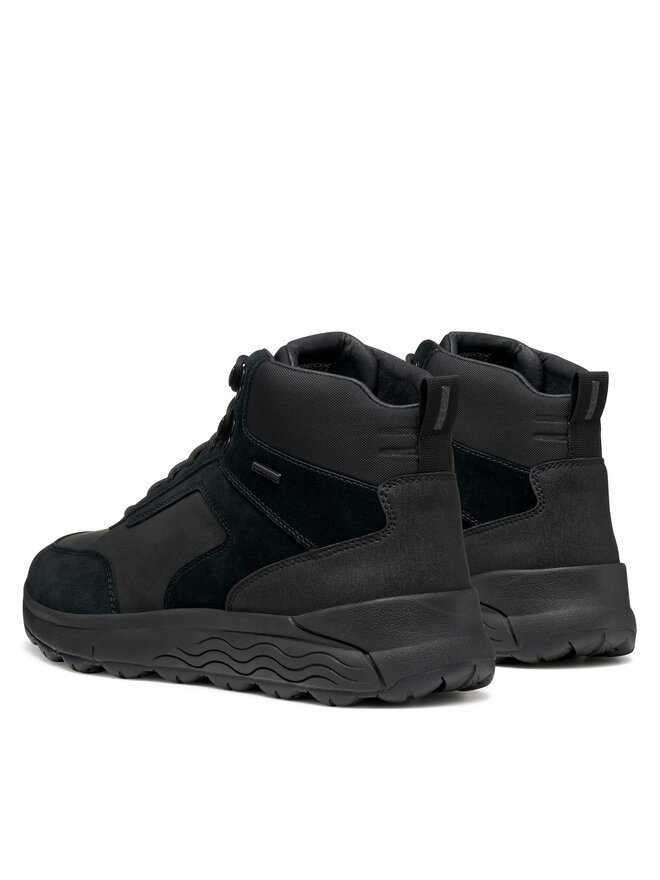 Geox Schnürschuhe Geox U Spherica 4X4 B Abx U46FDC 02245 C9999 Schwarz