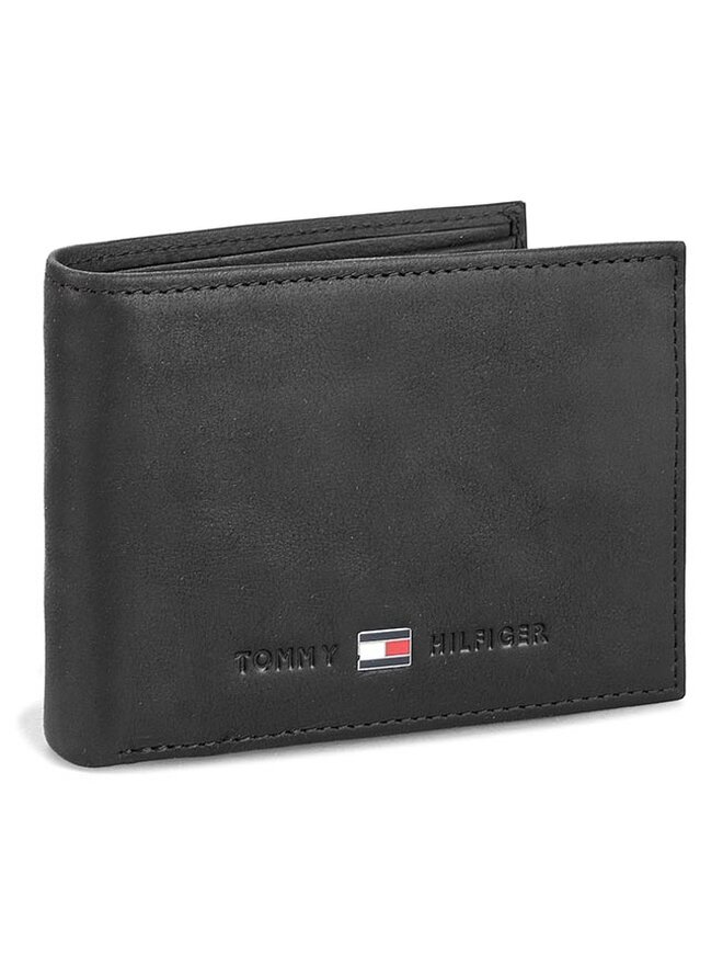Tommy Hilfiger Голям мъжки портфейл Tommy Hilfiger Johnson Mini Cc Flap And Coin Pocket AM0AM00662/82568 Черен