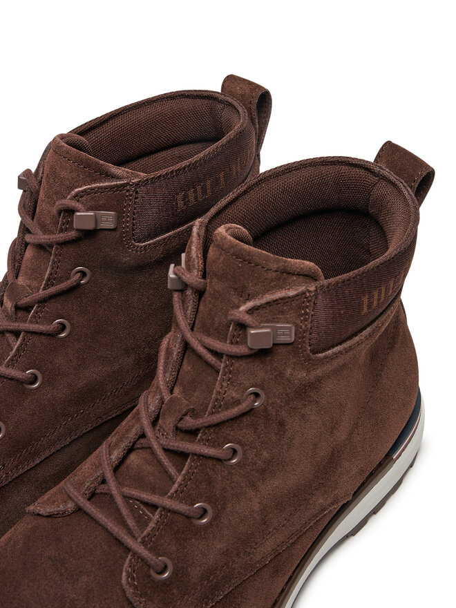 Tommy Hilfiger Schnürschuhe Tommy Hilfiger Corporate FM0FM05147 Braun